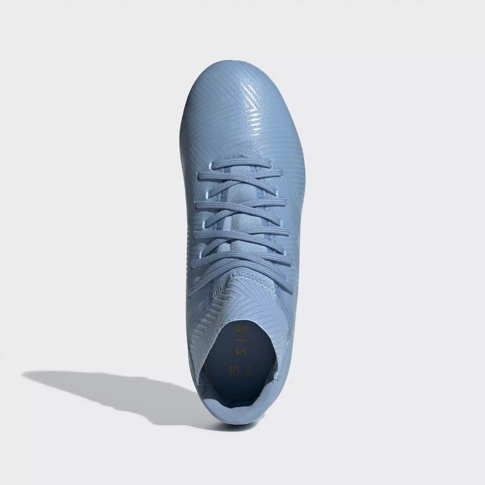 Adidas Nemeziz Messi 18.3 Firm Ground Tacos de Futbol Azules Para Niña (MX-72778)